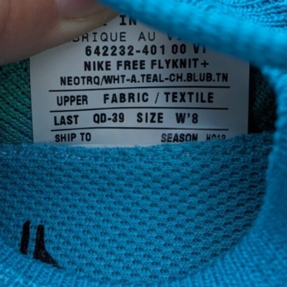 NEW Nike Free 5.0 Flyknit Women's Running Shoes 615806-413 Size 8 Atomic Teal - Picture 16 of 16